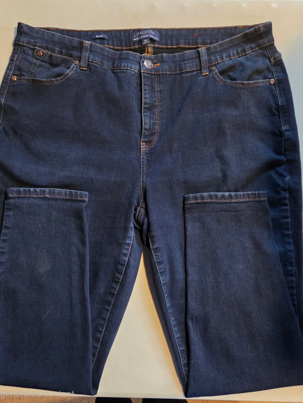 Talbots Women's Dark Blue Denim Jeggings - Deep Indigo